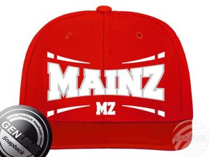 Snapback Cap Basecap Mainz rot