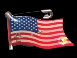 Blinky Magnet Anstecker Flagge USA