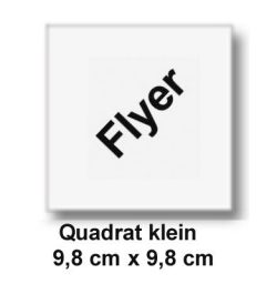 Flyer Image print glossy Quadrat small