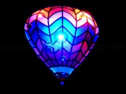 Flashing magnet hot air balloon