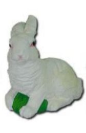 Kaninchen weiss sitzend K757