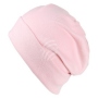 Knitted cap Long Beanie Slouch uni colors rose