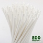Paper jumbo cocktail drinking straws white 230x7 mm 1050 pieces