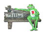 Frosch auf Bank K734