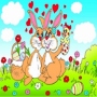 Flag Easter hearts
