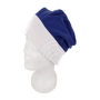 Long Beanie Slouch Turn Design white/blue