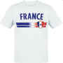 WM 2026 T-Shirt inklusive Druck� Frankreich weiss