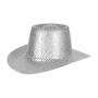 Cowboyhut glitzernd silber