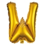 Foil balloon helium balloon gold Letter W
