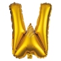 Folienballon Helium Ballon gold Buchstabe W