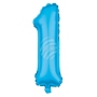 Folienballon Helium Ballon trkis Zahl 1