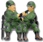 Laurel and Hardy Military in bank K089