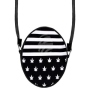 Round motif handbag Stripes and Hemp