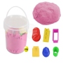 Magischer Sand im Eimer pink 500g