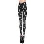 Leggins con motivos para mujer Design Cruces de color negro