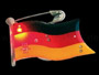 Flashing magnet flag Germany
