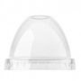 rPET Dom Deckel PET Clear mit Loch 100 Stck