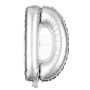 Foil balloon helium balloon silver Letter D