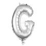 Foil balloon helium balloon silver Letter G