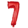 Foil balloon helium balloon red number 7