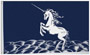 Flag Unicorn blue