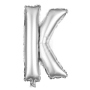 Foil balloon helium balloon silver Letter K