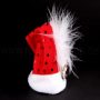 Weihnachtsmtze Mini an Haarspange mit Glocke
