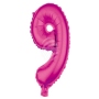 Foil balloon helium balloon pink number 9