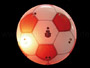 Blinky Magnet Anstecker Fuball weiss-rot