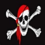 Flag Pirate with a headscarf