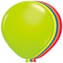 Okragle balony Neon 8 sztuk jednokolorowe