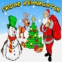 Fahne Frohe Weihnachten Rentier 1