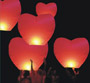 Sky lantern heart shaped XXL red