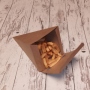 Bolsa snack chips kraft marrn 12x12x23cm 500 piezas