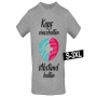 Camiseta con motivo gris claro Modelo Shirt-004g