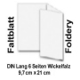 Faltbltter 135g Bilderdruck glnzend DIN lang 6 Seiten