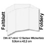 Faltbltter 135g Bilderdruck matt DIN A7 mini 12 Seiten