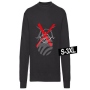 Motiv Sweater Sweatshirt schwarz Modell Swt-003