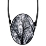 Runde Motiv-Handtasche Baum