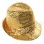 Trilby Hut mit Pailletten gold