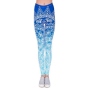 Ladies motive Leggings Ornaments blue white