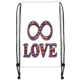 Gym bag Gymsac Design white Infinite Love multicolor