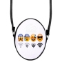 Round motif handbag WiFi Emoji-Cons