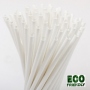 Pajitas de papel Cocktail eco blanco 150x7 mm 7000 piezas