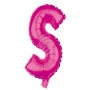 Foil balloon helium balloon pink Letter S