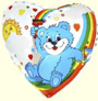Foil balloon Heart Teddy