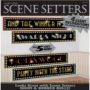 Deko window blind scene setter Hollywood Star Party Set of 4