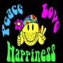 Flag Smiley Peace Love and Happiness