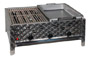 Gas grill combination grill roaster 12 kW 50/50