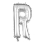 Foil balloon helium balloon silver Letter R